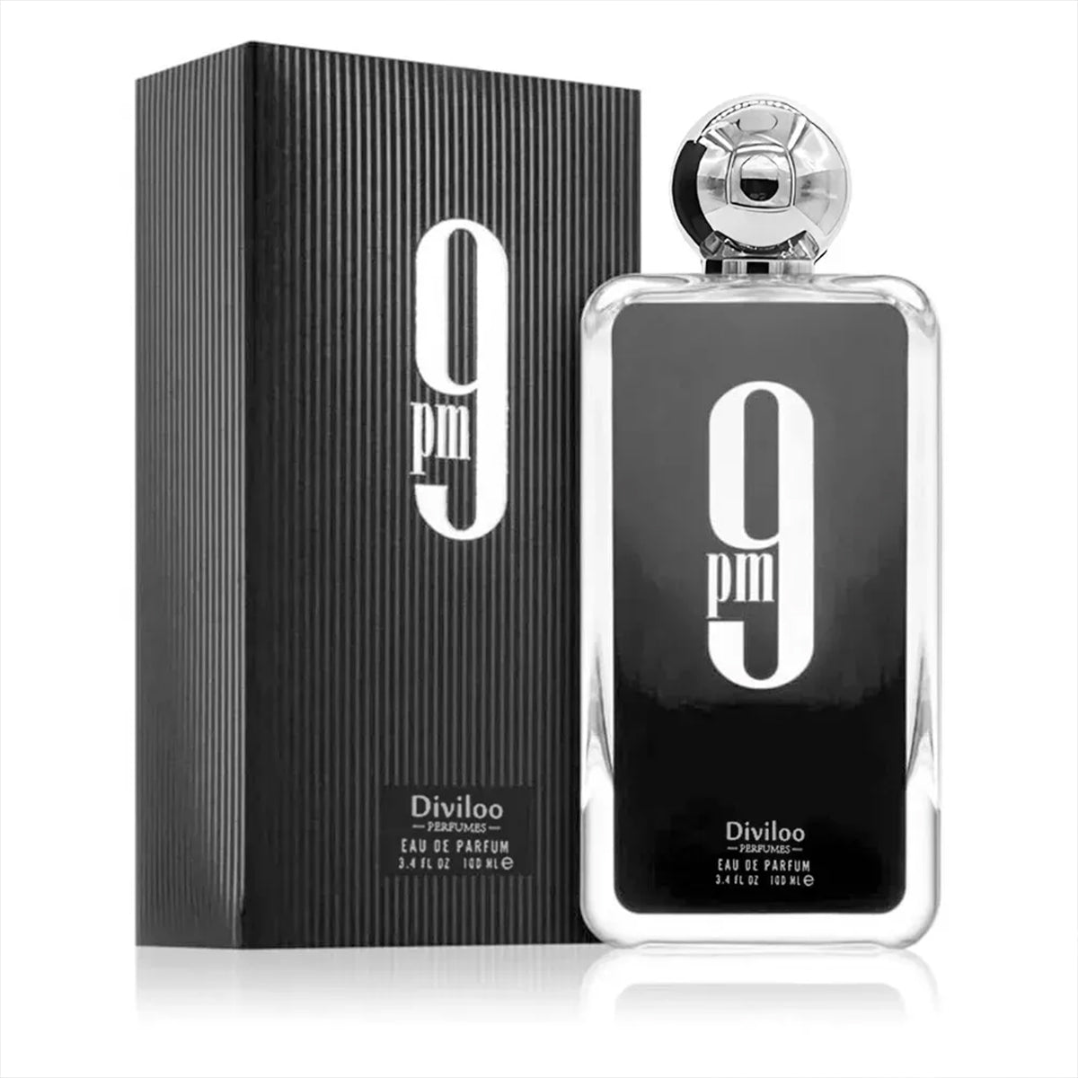 Afnan 9PM 9AM Eau de Parfum Spray for Men 3.4 oz - Amber Vanilla Scent Perfume
