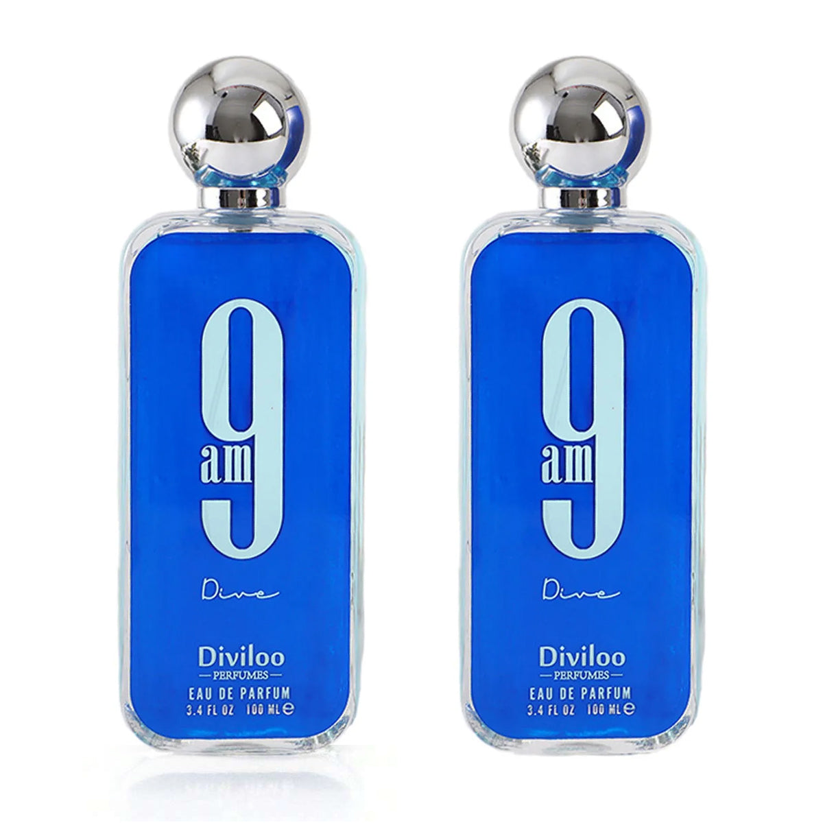 Afnan 9PM 9AM Eau de Parfum Spray for Men 3.4 oz - Amber Vanilla Scent Perfume