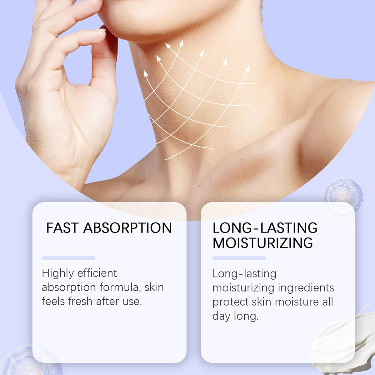 GOPURE Neck Cream - Tighten & Lift Firming Neck Cream for Crepey Skin