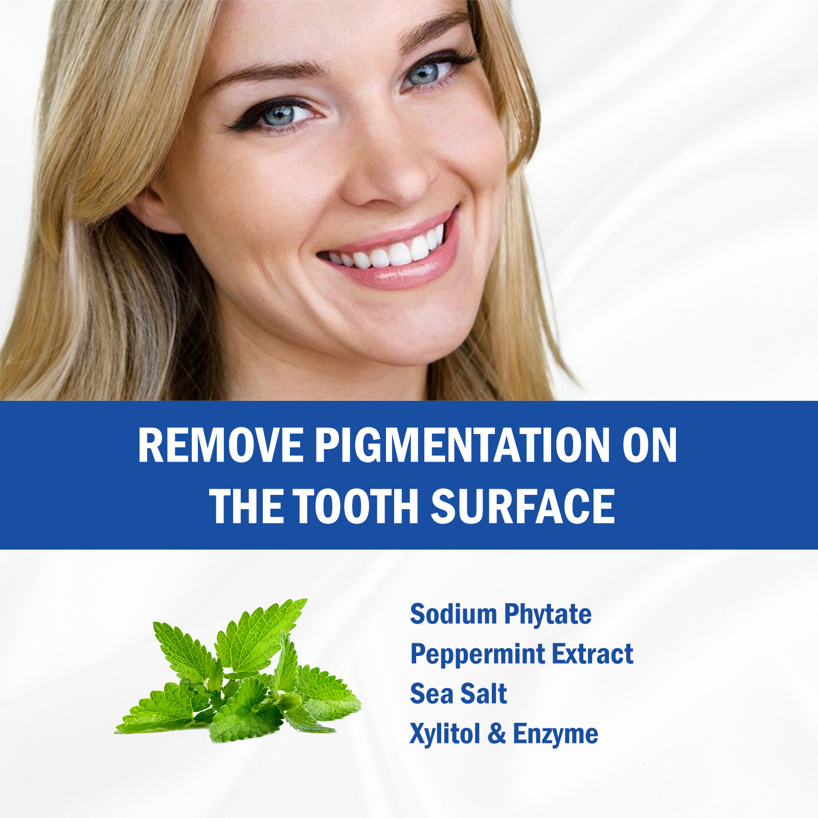 SP-4 mint toothpaste effectively manages oral health, deeply cleans dental stains and tartar for adults and children, prevents tooth decay, and freshens breath
