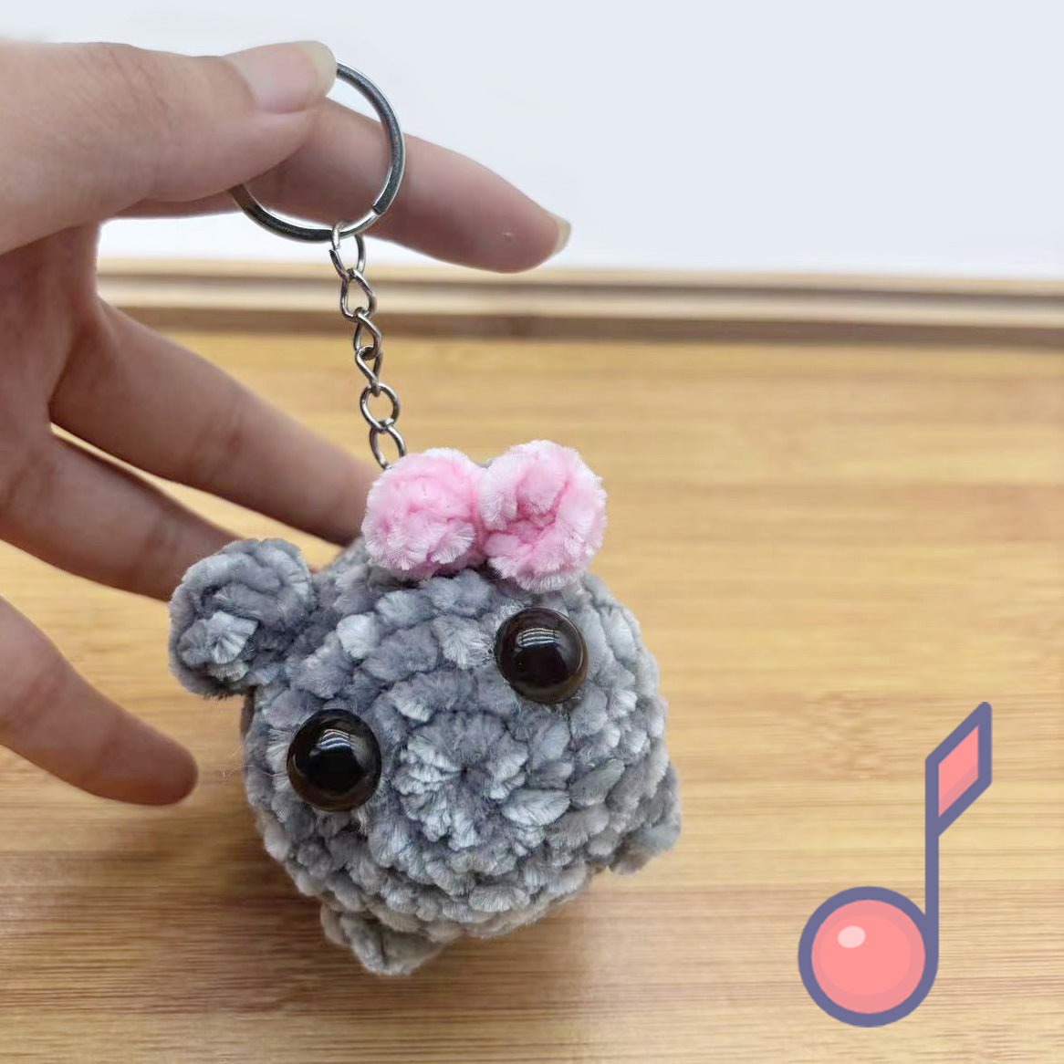 Hampter™ TikTok Sad Hamster With Meme Sound Handmade Small Crochet Hamster