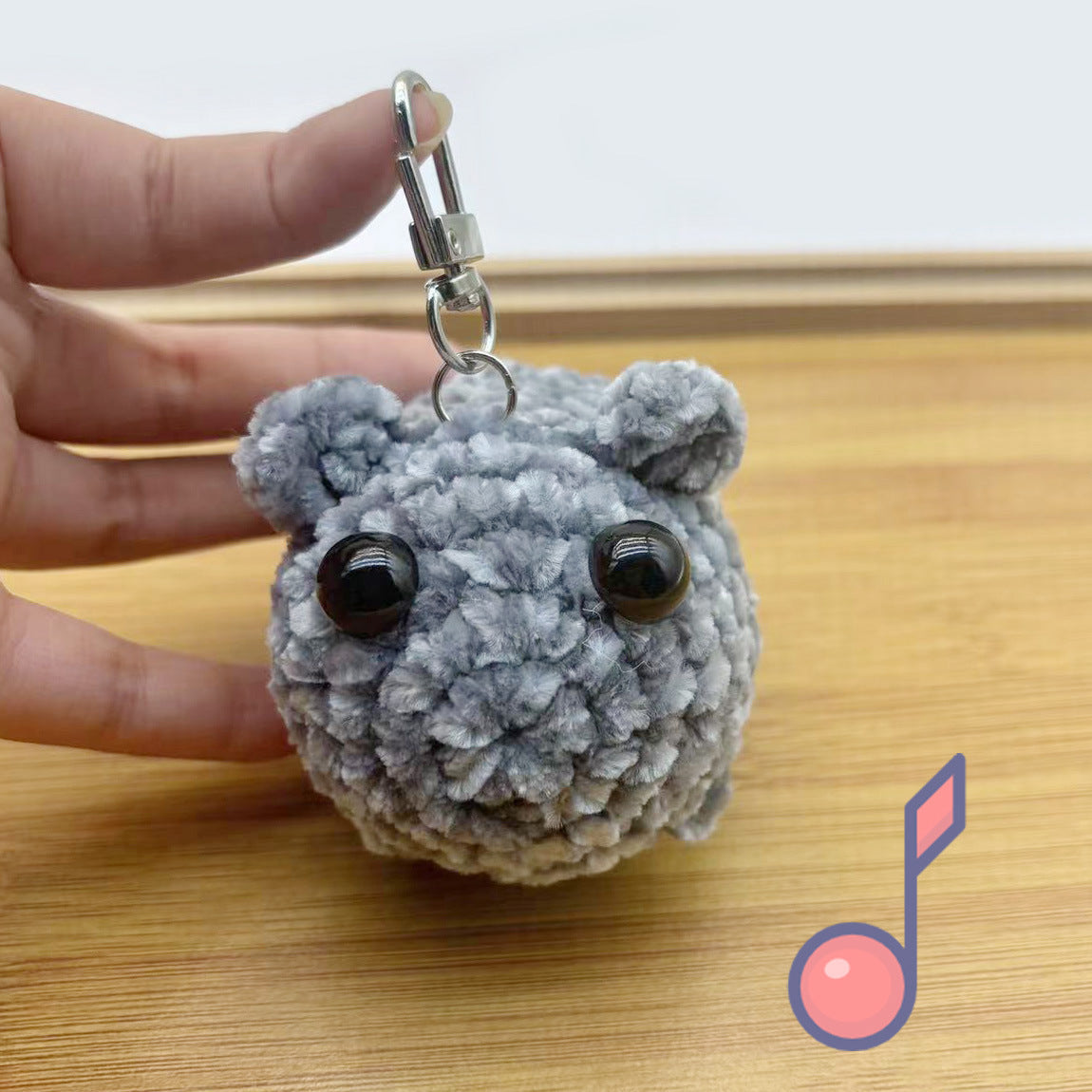 Hampter™ TikTok Sad Hamster With Meme Sound Handmade Small Crochet Hamster
