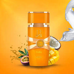 Lattafa Yara Women's Eau De Toilette Spray Perfume Orange