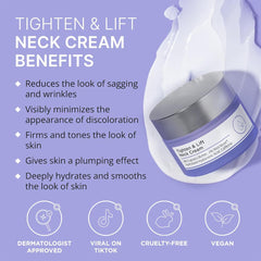 GOPURE Neck Cream - Tighten & Lift Firming Neck Cream for Crepey Skin
