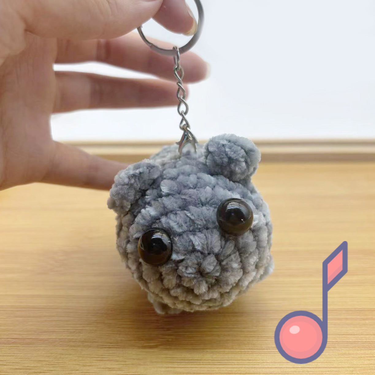 Hampter™ TikTok Sad Hamster With Meme Sound Handmade Small Crochet Hamster