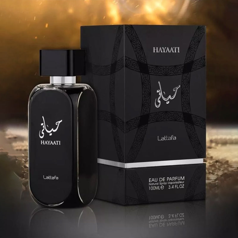 Lattafa Perfumes Hayaati Eau de Parfum Spray for Men, 3.4 Ounce