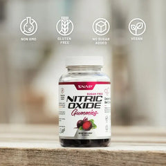 Nitric Oxide Gummies | Cherry Flavor | For Blood Pressure Support Supplement Dietary Edible