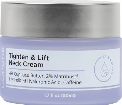 GOPURE Neck Cream - Tighten & Lift Firming Neck Cream for Crepey Skin
