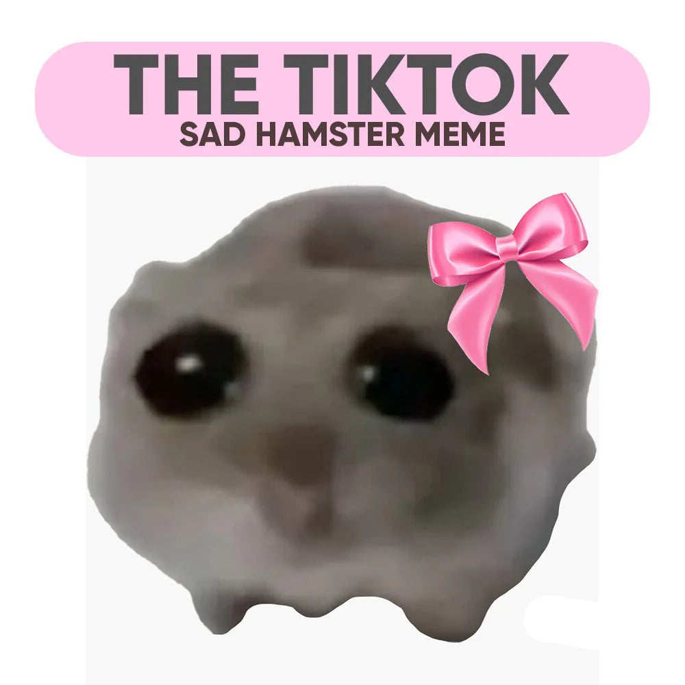 Hampter™ TikTok Sad Hamster With Meme Sound Handmade Small Crochet Hamster