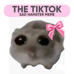 Hampter™ TikTok Sad Hamster With Meme Sound Handmade Small Crochet Hamster
