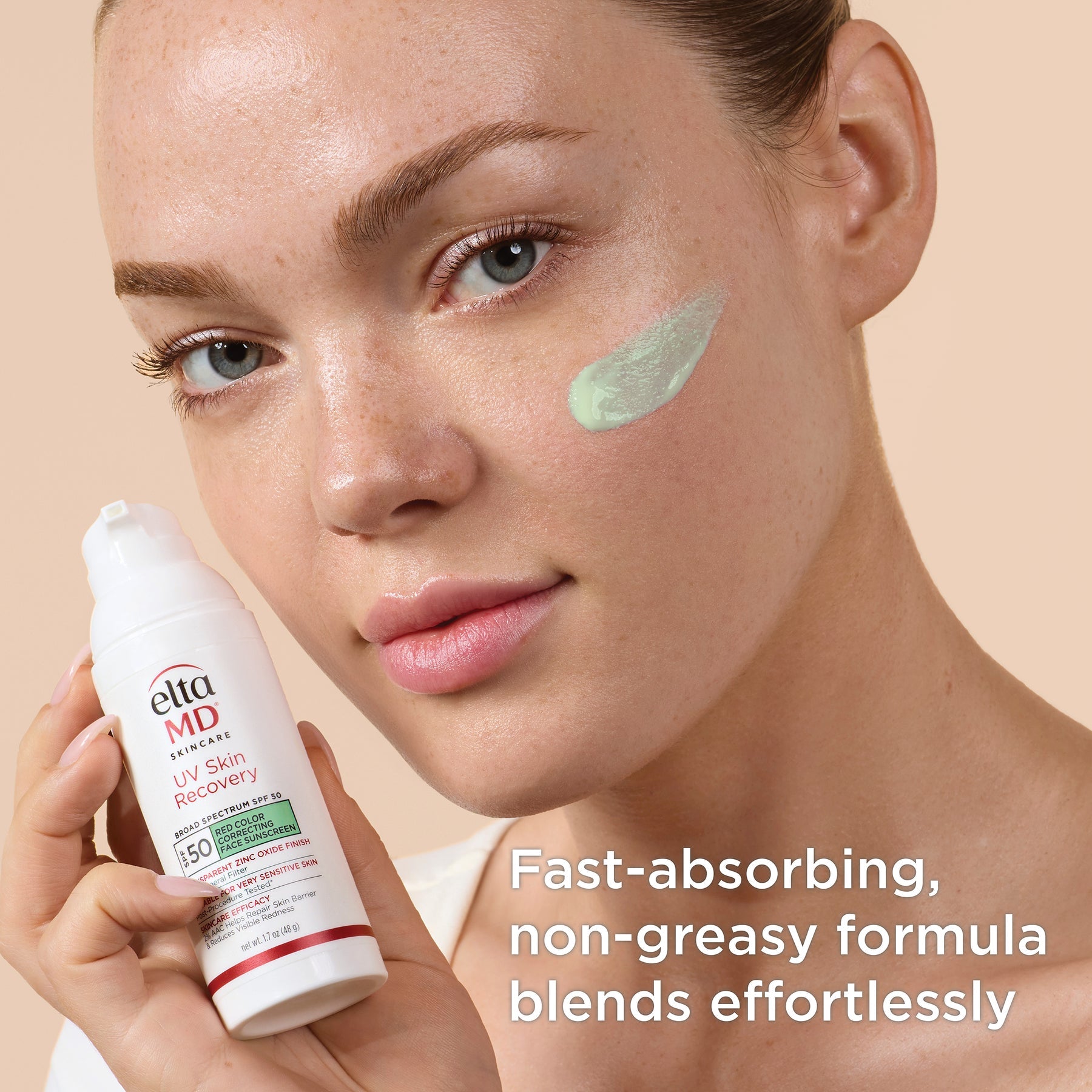 EltaMD UV Skin Recovery Red Color Correcting Green Tint Broad Spectrum SPF 50