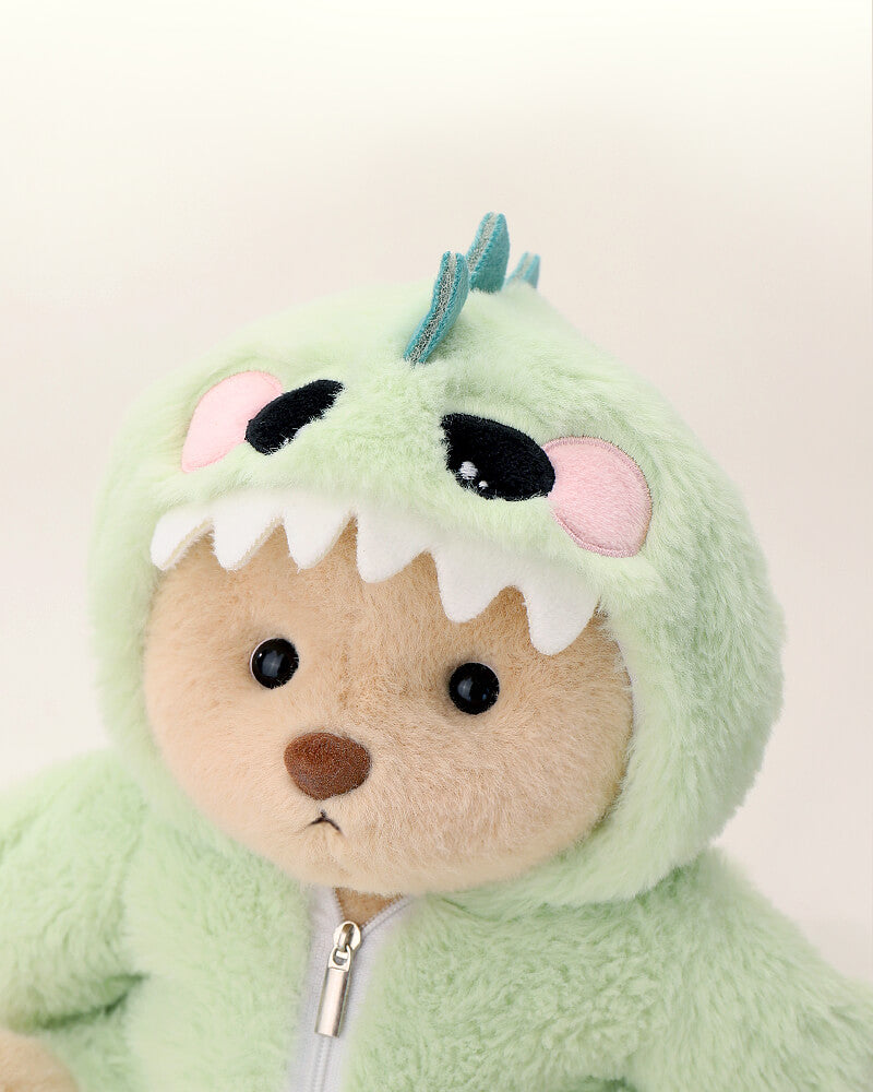 Getahug Furry Dino Bear I Handmade Jointed Teddy Bear Gift