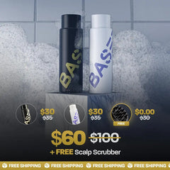 BASED Shower Duo | Shampoo + Conditioner | Deep Clean, Hydrates, Soothes Scalp, Boosts Volume | Fresh Peppermint | Premium Non-Toxic Formula | 12oz Each