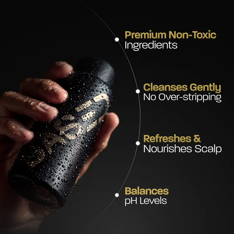 BASED Shower Duo | Shampoo + Conditioner | Deep Clean, Hydrates, Soothes Scalp, Boosts Volume | Fresh Peppermint | Premium Non-Toxic Formula | 12oz Each