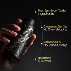 BASED Shower Duo | Shampoo + Conditioner | Deep Clean, Hydrates, Soothes Scalp, Boosts Volume | Fresh Peppermint | Premium Non-Toxic Formula | 12oz Each