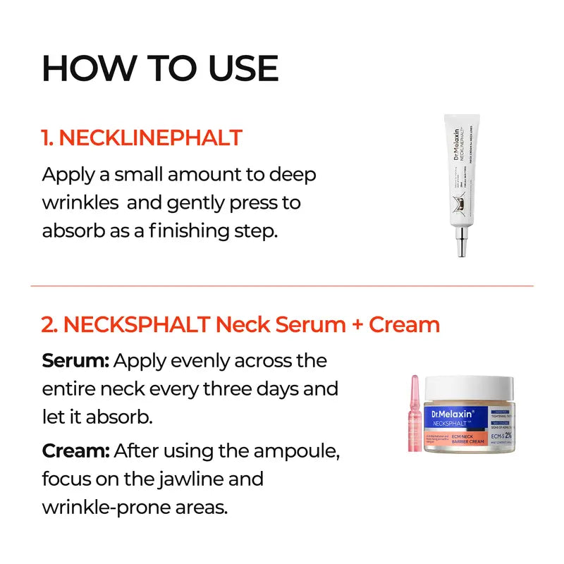 [Dr.Melaxin Official] Perfect Neck Wrinkle Care Set｜Necksphalt+Necklinphalt | Korean Cosmetics