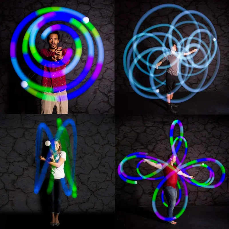 Spinballs LED Rechargeable Poi Set - Glow.0