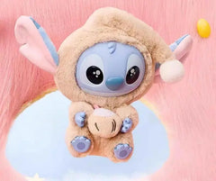 【Halloween gift】Disney Stitch - Themed Plushand Vinyl "Must-Eat -Even -When - Tired"Keychain: ldeal for Bag Decoration, Collecting, and Adding a Touch of Whimsy Fathersdaygift