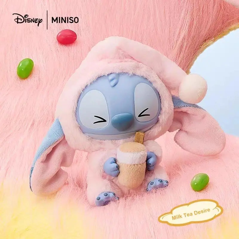 【Halloween gift】Disney Stitch - Themed Plushand Vinyl "Must-Eat -Even -When - Tired"Keychain: ldeal for Bag Decoration, Collecting, and Adding a Touch of Whimsy Fathersdaygift