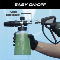 VIKING Professional Foam Cannon for Car, Adjustable Spray Nozzle, 1.1 Liter Soap Canister,1/4" Quick Connect Plug for Pressure Washer and Car Detailing Kit