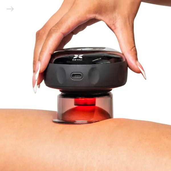 REvO The Original Smart Cupper Device, RedLight + Heat + Suction Therapy | Muscle ReliefCellulite & Recovery|Choose from 1x/2x/4x +Optional Kits