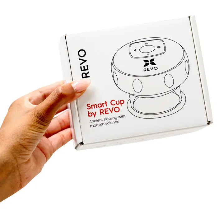 REvO The Original Smart Cupper Device, RedLight + Heat + Suction Therapy | Muscle ReliefCellulite & Recovery|Choose from 1x/2x/4x +Optional Kits