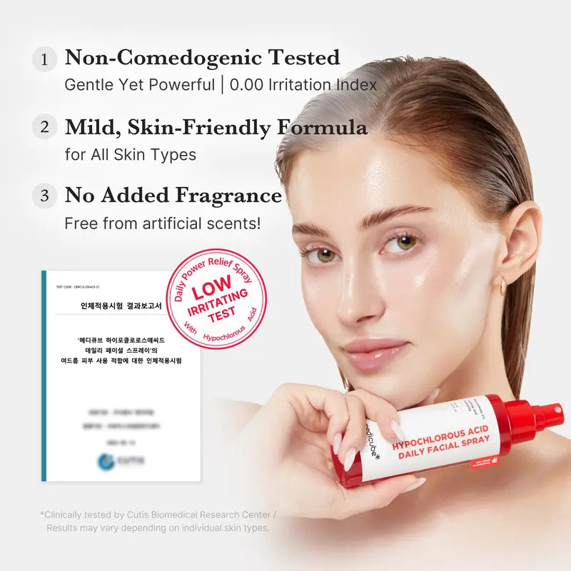 [NEW] [medicube] Hypochlorous Power Relief SOS Spray Designed for Acne Prone Skin l Hypochlorous Acid Facial Mist for Soothing Redness due to dryness | Niacinamide For Uneven Skin Tone & Texture | Korean Skincare | 4.22 fl.oz