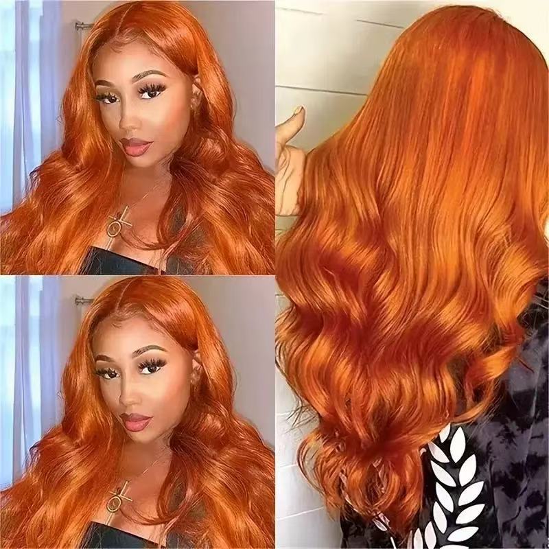 Body Wave 13x6 HD Lace Front Human Hair Wigs 200% density Pre plucked Lace Frontal Human Hair Wigs For Women With Baby Hair