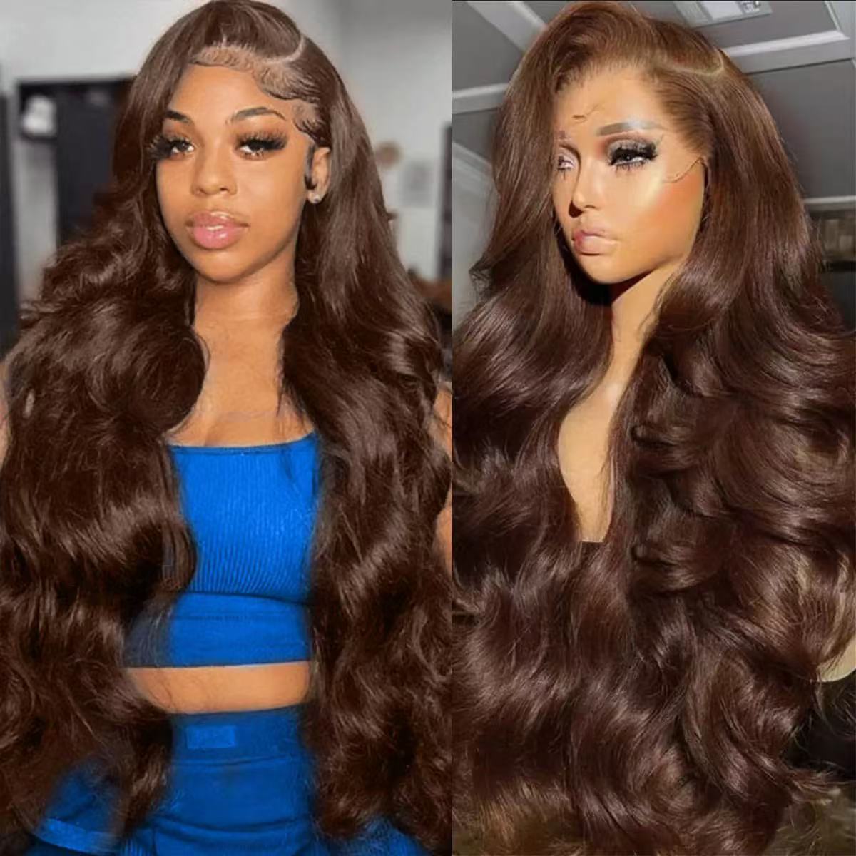 Body Wave 13x6 HD Lace Front Human Hair Wigs 200% density Pre plucked Lace Frontal Human Hair Wigs For Women With Baby Hair