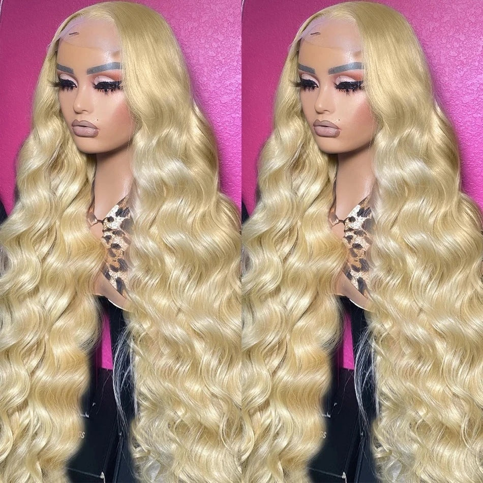 Body Wave 13x6 HD Lace Front Human Hair Wigs 200% density Pre plucked Lace Frontal Human Hair Wigs For Women With Baby Hair