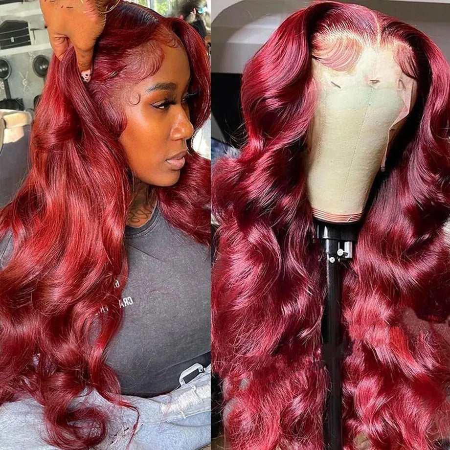 Body Wave 13x6 HD Lace Front Human Hair Wigs 200% density Pre plucked Lace Frontal Human Hair Wigs For Women With Baby Hair