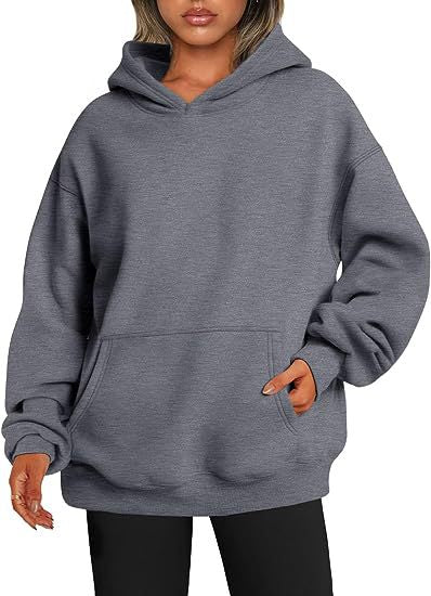 EFAN Womens Oversized Hoodies Fleece Sweatshirts Long Sleeve Sweaters Pullover Fall Clothes with Pocket