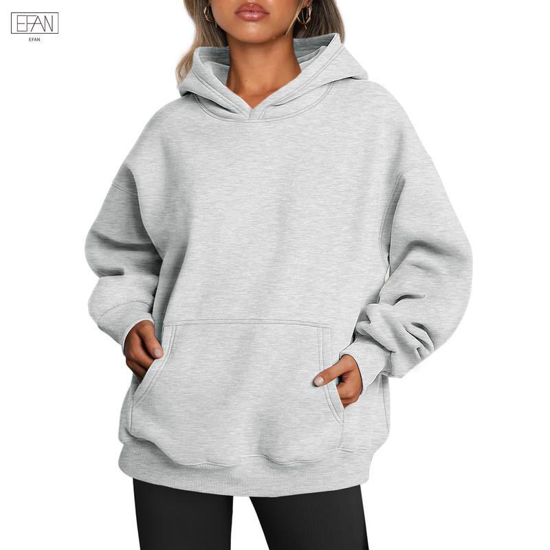 EFAN Womens Oversized Hoodies Fleece Sweatshirts Long Sleeve Sweaters Pullover Fall Clothes with Pocket